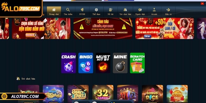 Thương hiệu ALO789 cung cấp dịch vụ giải trí đa dạng